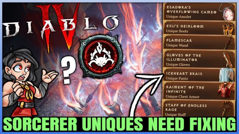 The Best Unique Items for Sorcerers In Diablo 4